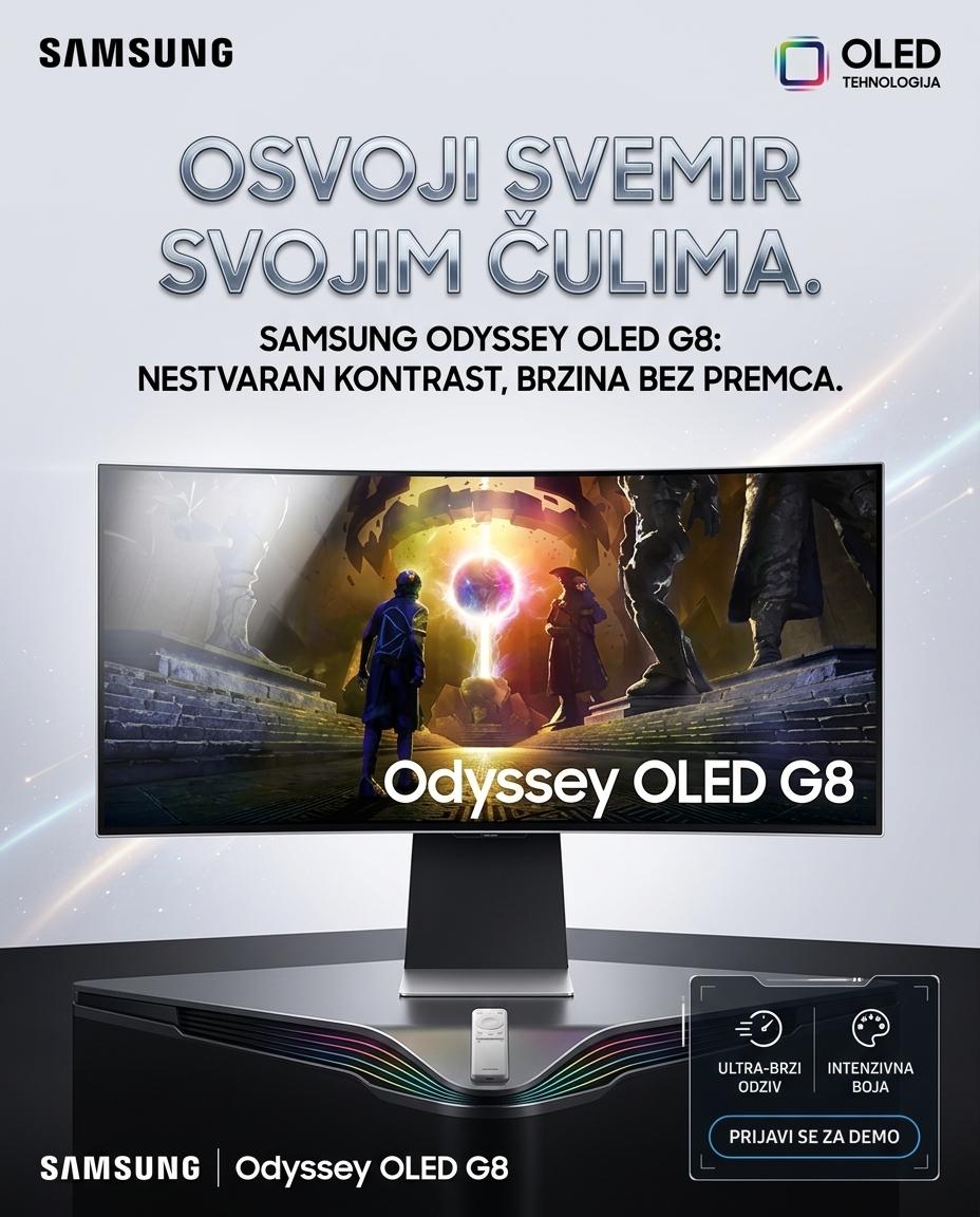 SAMSUNG Odyssey OLED G8 G85SD 34" OLED LS34DG850SUXDU Gejming monitor
